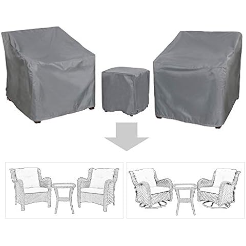 Baner Garden B15 3-Piece Outdoor Veranda Patio Garden Furniture Cover Set Cover