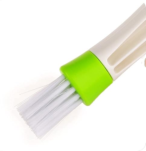 Miniatura 2 de QUUFAA Mini limpiador de polvo de doble extremo, cepillo de ventilación de automóvil, cepillo para persianas de ventana, cepillo mágico de mano para