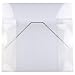 JAM PAPER Plastic Portfolio with Elastic Closure - Large - 11 x 15 x 1/2 - Clear Grid - Sold Individually