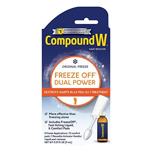 Compound W 2-in-1 Treatment Kit for Large Warts, Freeze Off & Liquid Wart Remover