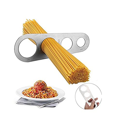 Medidor espaguete de aço inoxidável 4 furos medida massas cozinhar utensílios de cozinha macarrão co