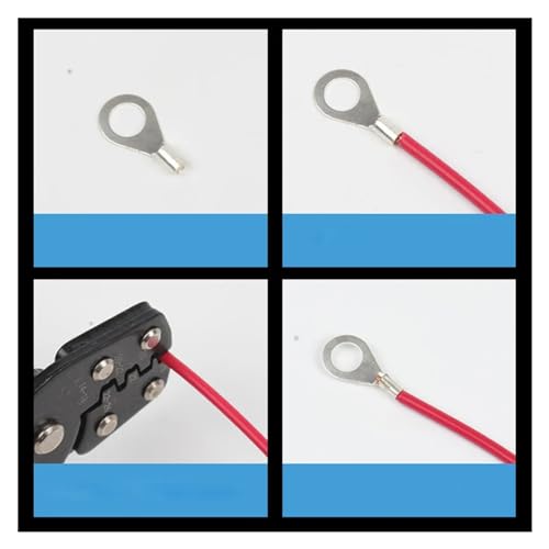 Terminal de engarzado de cobre abierto OT6-6 M6 para conector de cable, 100 piezas 3