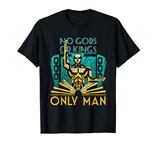 Objectiviste Athée Libertaire Aucun Dieux ou Rois Seulement T-Shirt