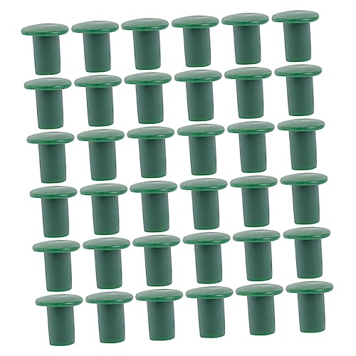 Garneck 36Pcs Outdoor Garden Cane Caps Plastic Fence Protective Covers Stake End Protectors for Plant Support Rods Safe Corner Covers for Home and Farm