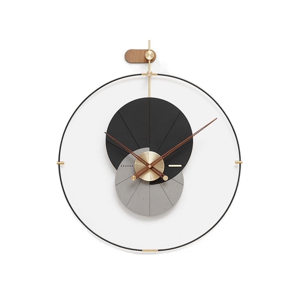 TYUHDUYUR Clocks Home Decoration Wall Clock Wall Household Living Room Hanging Wall Clock Decoration (D As Shown)