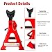 YATOINTO Jack Stands 3 Ton (6,600 LBs), 11.22