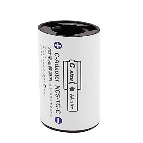New Lon0167 Bateria typu AA na baterię w rozmiarze C Adapter do baterii Konwerter Adapter C.(AA - Batterie - C - Adapter für Akku- / C-Adapter