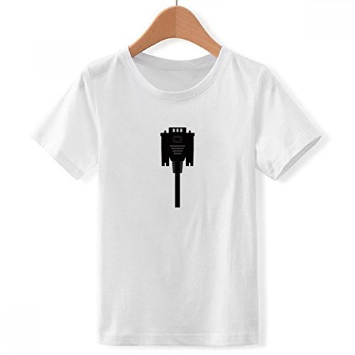 T-shirt câble d'écran d'affichage noir idéal pour le collège