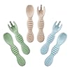 PandaEar 6 Pack Silicone Baby Spoon...