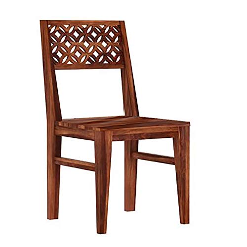 Image of Solid Sheesham Wood 6 Seater Dining Table with 4 Chairs and 1 Bench for Living Room Home Office Dining Room Wooden Furniture Dinner Table Set (Honey Finish)