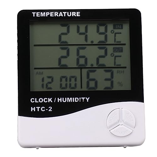Topyond Indoor Outdoor Thermometer for House High Accuracy Digital Hygrometer Large Screen Display Temperature Humidity Monitor Gauge Humidity Meter Refrigerator Thermometer