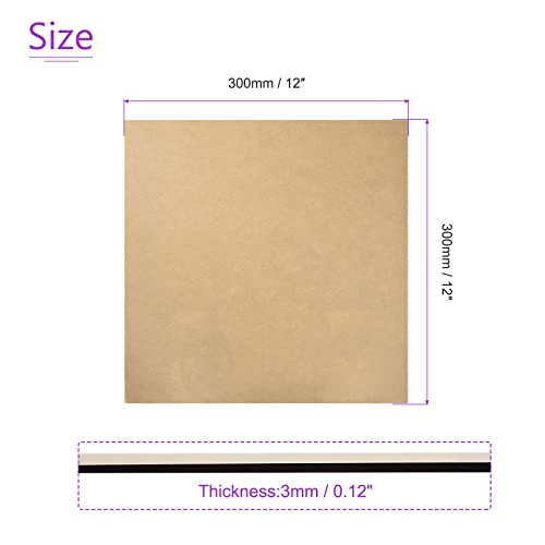 Image of DMiotech 12 inch x 12 inch 3mm Thick Plastic Acrylic Board Acrylic Sheet PMMA Acrylic Board for Craft DIY Display Project Sign Blank Red Clear