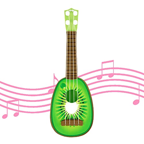 bingfeng Ukulele für Anfänger - Fruit Ukulele Mini-Gitarre,Musikspielzeug für Kleinkinder Jungen und Mädchen (Erdbeer-, Wassermelonen-, Orangen-, Kiwi-Formoptionen) Cover