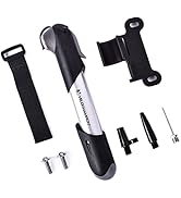 VeloChampion Frame Mounted Mini Bike Pump – Fits Presta & Schrader Reversible Valve. Compact, Dur...