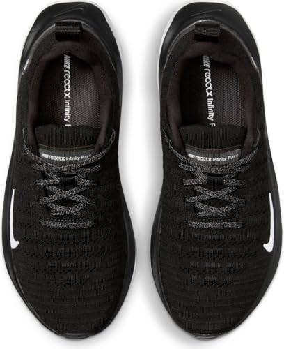 Nike InfinityRN 4 Women's Road Running Shoes (DR2670-001, Black/Dark Grey/White) Size 5.54