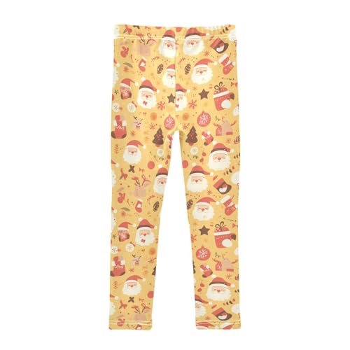 KLL Ho Ho Ho Pattern Funny Christmas Little Girls Athletic Leggings Comfortable High Waisted Workout Pants Gym2
