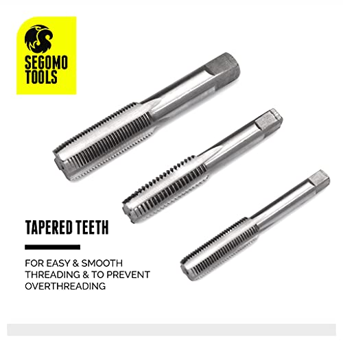 Segomo Tools 110 Piece Hardened Alloy Steel Sae Tap And Die Threading Tool Set With Storage Case | Sae Tap And Die Set | Rethreading Kit | Tap Set | Tap And Die Kit - Td110Sae #TOP5