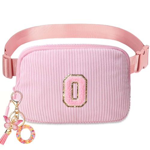Image of Belt Bag for Girls Gifts - Birthday Gifts for Teenager, Personalized Gifts for Mom Freind Sister Teacher, Graduation GiftsInitial Crossbody Bag Belt Bag for Women O