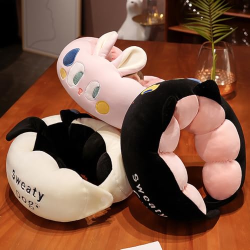 Almohada de algodón estándar rosa semiflexible miniatura 6