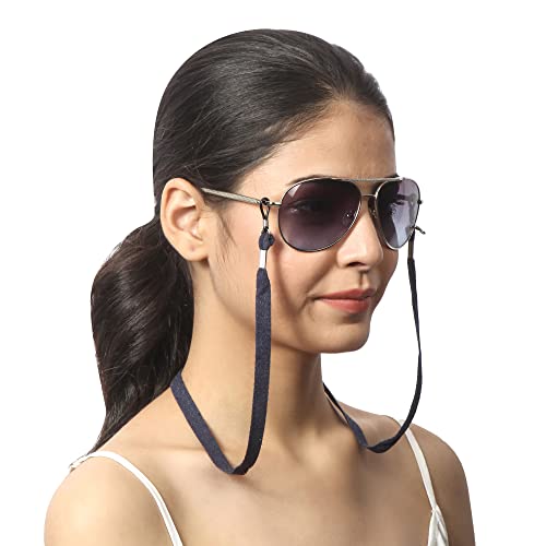 Image of Unisex Spec Holder Hook & Loop Anit Slip Eyewear Lanyard Fabric Strap Chain