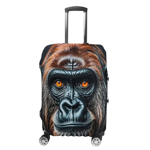 A Gorilla Luggage Cover Elastic Suitcase Protector Case Anti-Scratch Washable Baggage Covers Protector For Traveling, Aircraft Consignment XL