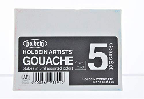 Holbein Gouache : 5 x 5ml Intro Set
