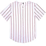 babyhealthy Kids Baseball Jersey Toddler Jersey Button Down Shirt Blank Plain Hip Hop Tees for Boy Girl