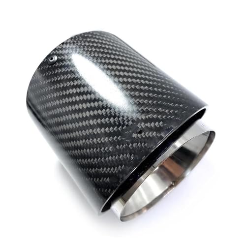 Tuyau d'échappement carbone pour Mini résistant à la chaleur 95mm