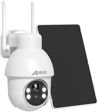 ANRAN 4K Camara Vigilancia WiFi Exterior Solar, 360° PTZ Cámara S...