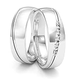 freundschaftsringe silber günstig KOLIBRI RINGS: 1 Paar Eheringe aus massiven ECHT Silber. Die Trauringe sind rhodiniert, bestehen aus 925er Sterling Silber und sind mit kostenlosen Gravur erhältlich. Der Damen Ring ist mit sechs Zirkonia Steinen (jeweils 2 mm) gefasst.