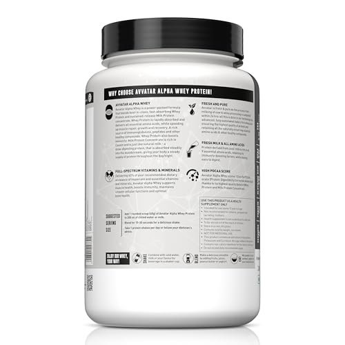 Image of avvatar ALPHA WHEY PROTEIN | 1Kg | Cold Coffee Flavour | 25g Protein | 25 Servings
