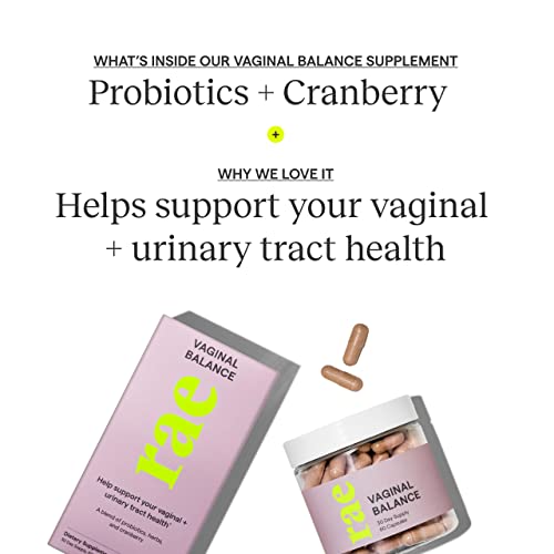 Rae Wellness Vaginal Balance Capsules - Natural Vaginal Health and