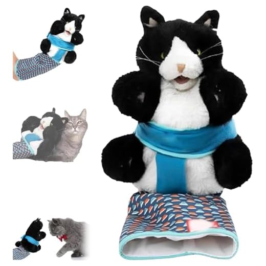 Lutteur De Marionnettes pour Chats, Marionnette À Main pour Chats avec Rembourrage Résistant, Marionnettes À Main Interactives pour Chats, Jouet De Marionnettes en Peluche pour Chats