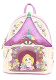 Loungefly Disney Tangled Tower Scene Womens Double Strap Shoulder Bag Purse