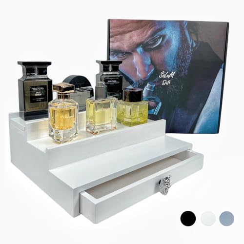 Organizador de colonia de madera para hombres de 3 a 4 niveles,...