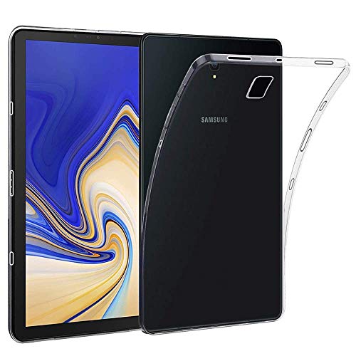 REY - Funda Carcasa Gel Transparente para Samsung Galaxy Tab S4 10.5', Fina 0,33mm, Silicona TPU de Alta Resistencia y Flexibilidad
