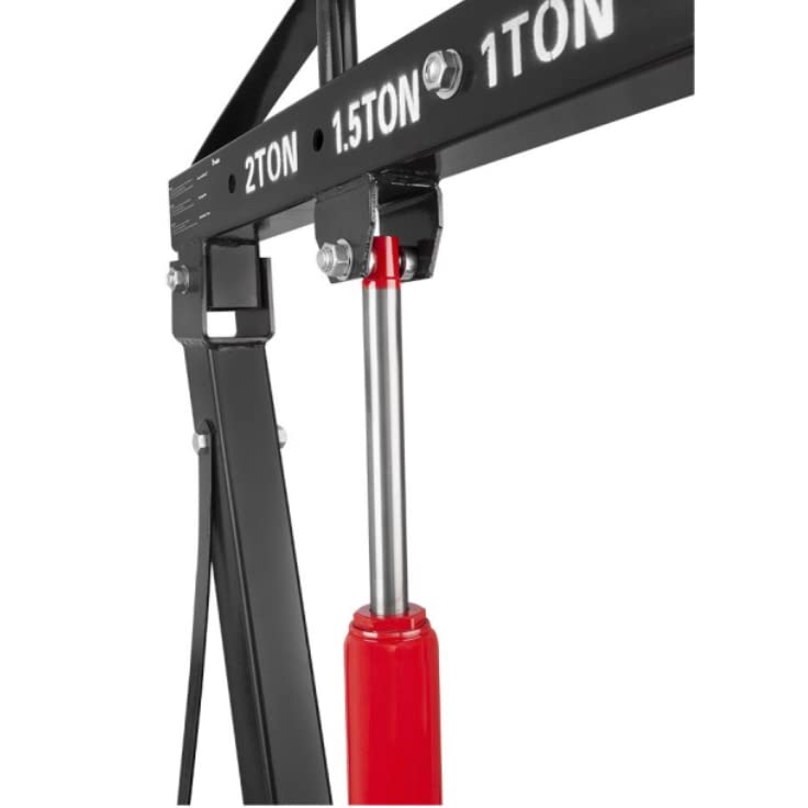 SIO Grúa Elevadora de Motores 2 Toneladas | Grúa Hidráulica de Taller Plegable | Elevador de Motores y Cargas Pesadas | Mecánica Profesional y Automoción