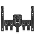 XTUGA DI7 Professional 7-Piece Dynamic Drum Mic Kit (All-Metal Construction) for Kick Drum, Suitable for Drum Kit Recordings, Studio Recording and Live Performance