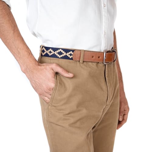 Handmade Woven Polo Belt - Guarda Pampas Design, Crafted from Full Grain Leather3