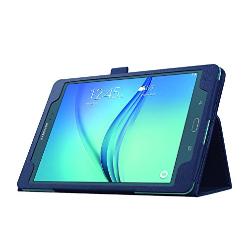 Asng Samsung Galaxy Tab A 8.0 2015 Case - Slim Folding Cover Case With Auto Wake/Sleep And Stylus Pen Loop For Galaxy Tab A 8.0 Tablet Sm-T350 2015 Release (Not Fits 2017 Tab A 8.0) (Drak Blue) #TOP4