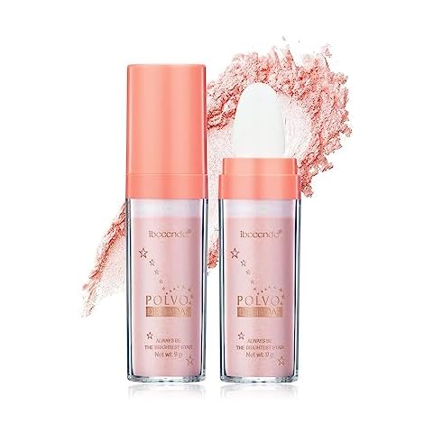 Highlight Polvo De Hadas, Fairy Highlighter Powder, Brightening Whole Body, Natural Three-Dimensional Face Contouring Clavicle Pat Powder, Highlighter Makeup Cover