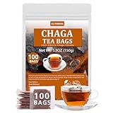 Premium 100 Chaga Tea Bags,100% Pure Siberian Wild Harvest Chaga Mushroom,No Additives,Caffeine Free.
