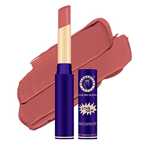 Image of Colors Queen Queen Lips Matte Lipstick | Long Lasting Lipstick Waterproof Highly Pigmented with Smooth Application | Smudge Proof Lipstick for Women (31 - Nude Peach)