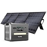 SolarPlay ポータブル電源 2400W ソーラーパネル200W 大容量 2160Wh/675000mAh リン酸鉄リチウム 同時充電可能 50Hz/60Hz 純正弦波 ups搭載 MPPT制御方式 家庭用蓄電池 バックアップ電源 キャンプ 防災グッズ