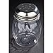 Royal Industries Swirl Shaker, Plastic Base & Stainless Steel Perforated Lid, 6 oz, Clear, 12 Piece, Commercial Grade