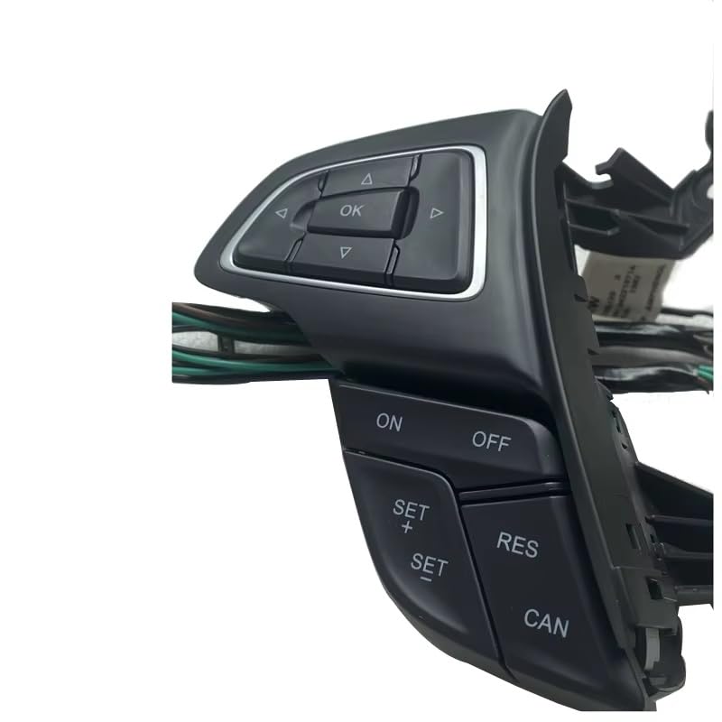 Cruise Control Switch for Focus 3 Cruise Buttons Car Multi-Function Steering Wheel Control Button with Cables