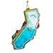 Kurt Adler T0738 T0738 California Glass Ornament, 6-1/2-Inch