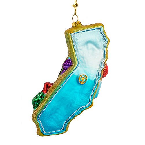Kurt S. Adler Kurt Adler T0738 Kalifornien, Christbaumschmuck aus Glas, 16,51 cm – Ansicht 3