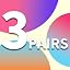 3 Pairs - Blue/Pink/Orange