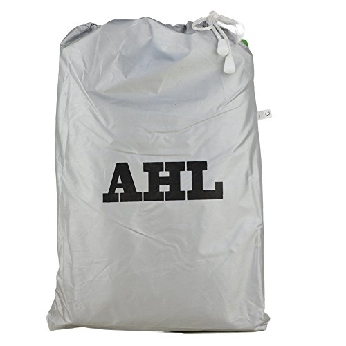 AHL Housse Protection pour Moto, Couverture Imperméable, bache Argente de Protection, Résistant aux déjections d'oiseaux, à l'eau, à la Poussière/Neige/Pluie, au Vent, UV (Argent,L) - Image 7